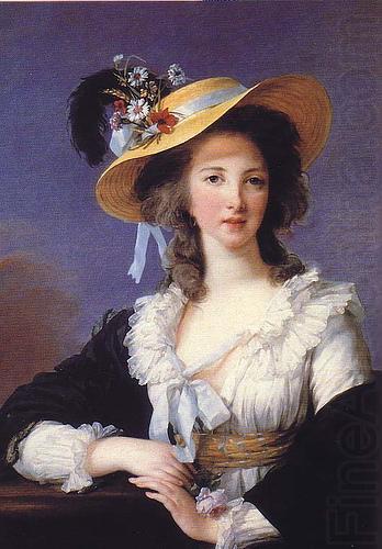 eisabeth Vige-Lebrun Portrait of the Duchess de Polignac china oil painting image